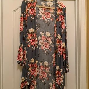 Floral Cardigan Size XL.